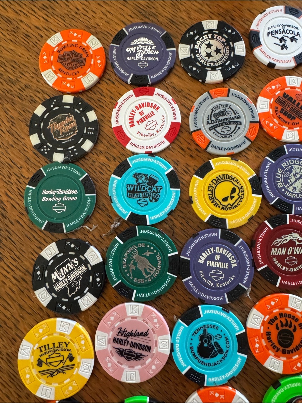 45 Harley-Davidson Poker Chips
Many States Many Locations - Picture 5 of 5